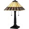 Quoizel Tiffany Table Lamp Tiffany 2 Lights Matte Black TF16139MBK - alternate 1